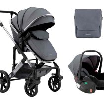 Carrito de bebé 3en1 asiento transf. Darling Gris