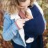 Fular elástico portabebé boba wrap navy blue